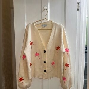 💛 2/$40 Knit Palm Tree Cardigan